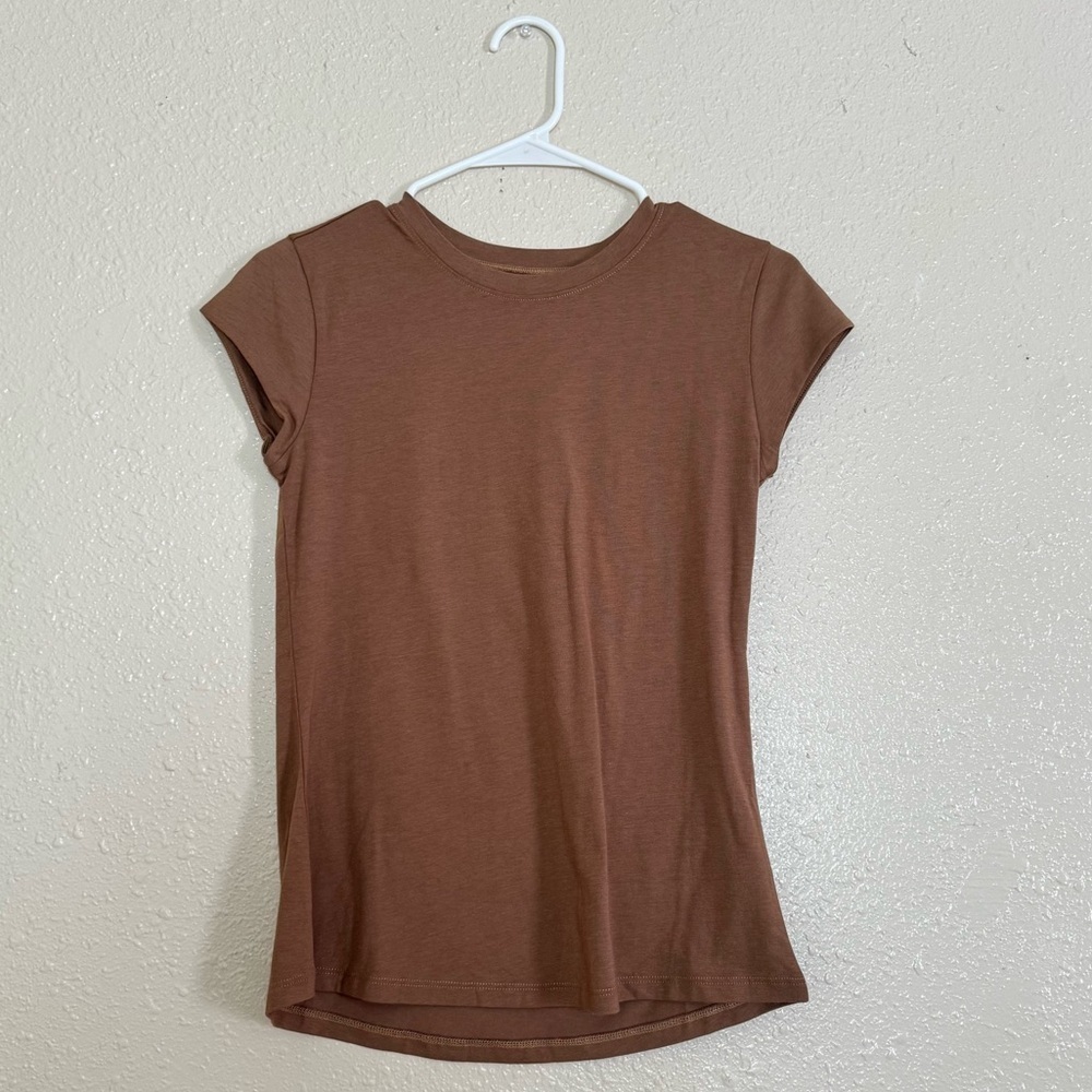 Universal Standard Rex Tee in Brown Sugar Sz 4XS US XS Pima Cotton